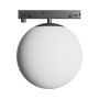LED-globarmatur för smal skena 7W K3000 48V Ø100 mm Svart – bild 2