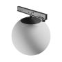 LED-globarmatur för smal skena 7W K3000 48V Ø100 mm Svart – bild 4