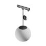 LED-globpendellampa för smal skena 7W K3000 48V Ø100 mm Svart – bild 4