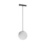 LED-globpendellampa för smal skena 7W K3000 48V Ø100 mm Svart – bild 5