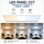 LED-panel 60x30 cm | 24W | Justerbar CCT | 3000K-6000K | Flimmerfri | Vit – bild 2