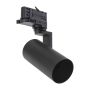 3-fas skena spotlight GU10 svart – 56,5×121×172 mm