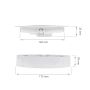 LED-downlight 12W utanpåliggande - infälld vit rund IP20 – bild 5