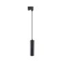 Pendellampa GU10 för 3-fasskena Ø55 mm med 1 m kabel – Svart