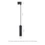 3-fas skena pendellampa GU10 – svart – bild 8