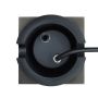 LED Markspot GU10 fyrkantig IP67 110x110x140 mm grå – med genomgående kabeldragning – bild 5