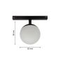 LED-klotarmatur för 48V-skena 5W K3000 435 lm CRI90 – Ø100 mm – Svart – bild 6