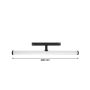 LED-balkarmatur för 48V -skena 12W K3000 150° 40 cm – Svart – bild 5