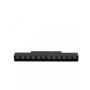 LED-gallerarmatur för skena 12W K4000 48V 220 mm Svart