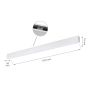 LED-linjär armatur 112 cm vit 36 W modern – bild 5