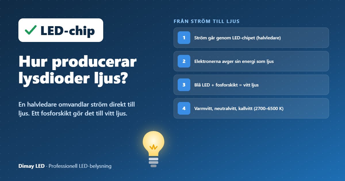Infografik: Hur producerar lysdioder ljus?
