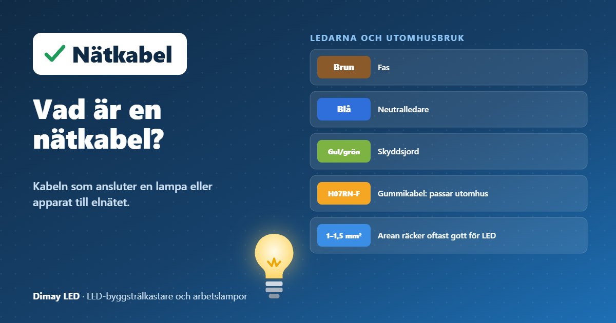 Infografik: Vad är en nätkabel?