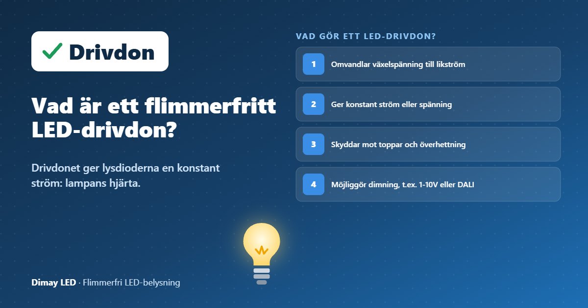 Infografik: Vad är ett flimmerfritt LED-drivdon?