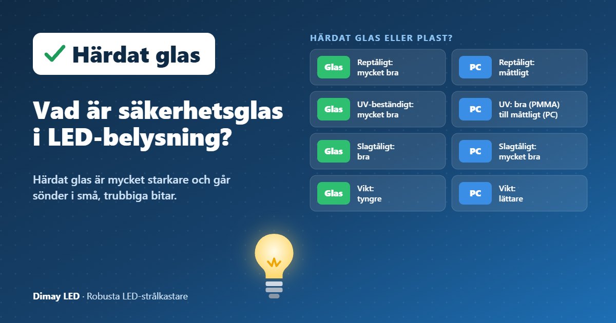 Infografik: Vad är säkerhetsglas i LED-belysning?